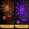 4FT Halloween Decorations Spider Web Lights - Diameter 70 LED with Black Spider, Waterproof Net Lights, Remote Control, 8 Modes Cobweb Halloween Decorations for House Garden Indoor Outdoor (Purple)